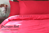 Crimson Red - Cotton Percale